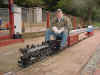 Barry with his loco at St Croix on the 1 inch line..jpg (62122 bytes)