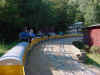 The UP train heads into the station with Bill of AVR as conductor..jpg (58616 bytes)